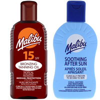 Malibu Olejek Do Opalania SPF15 200ml + Balsam Po Opalaniu 200ml