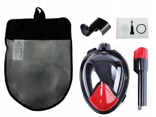 Maska do nurkowania Okulary od snurkowania Pełnotwarzowa z rurką fajką Pro2 na Arena.pl