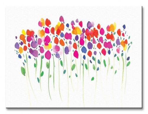 Vibrant Floral - Obraz na płótnie 40x30 cm na Arena.pl
