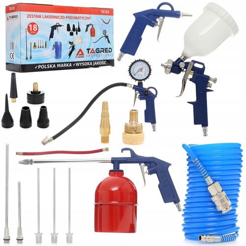 KOMPRESOR OLEJOWY SPRĘŻARKA 50L GRATIS ZESTAW 18w1 na Arena.pl