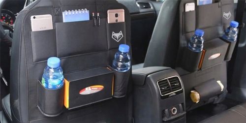 Organizer na fotel do samochodu, pokrowiec ochrona siedzenia Ekoskóra na Arena.pl