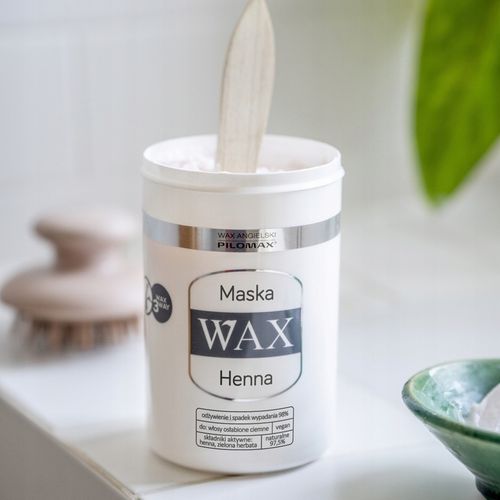 Maska przeciw wypadaniu do włosów niefarbowanych CIEMNYCH Henna WAX 480ml na Arena.pl