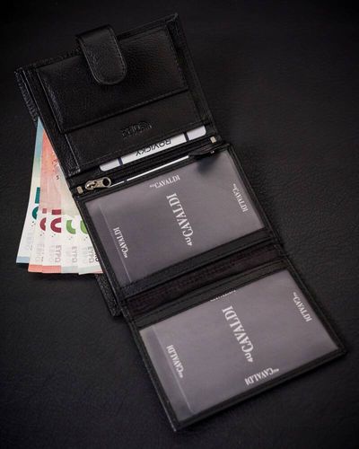 duży, skórzany portfel męski na zatrzask - 4u cavaldi na Arena.pl