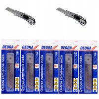 2 x Nożyk do tapet DEDRA 18mm + Ostrza 50 sztuk
