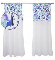 Zasłona firana pokój chłopca dinozaury 300x160