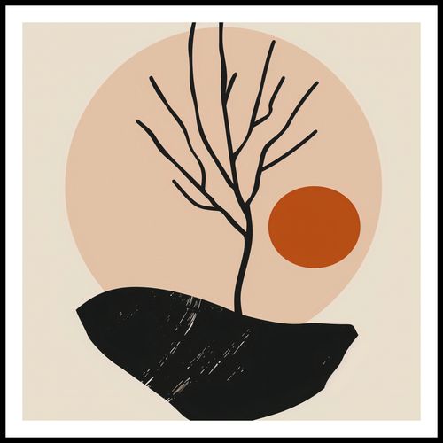 Plakat 70x70cm Nagie Drzewo na Arena.pl