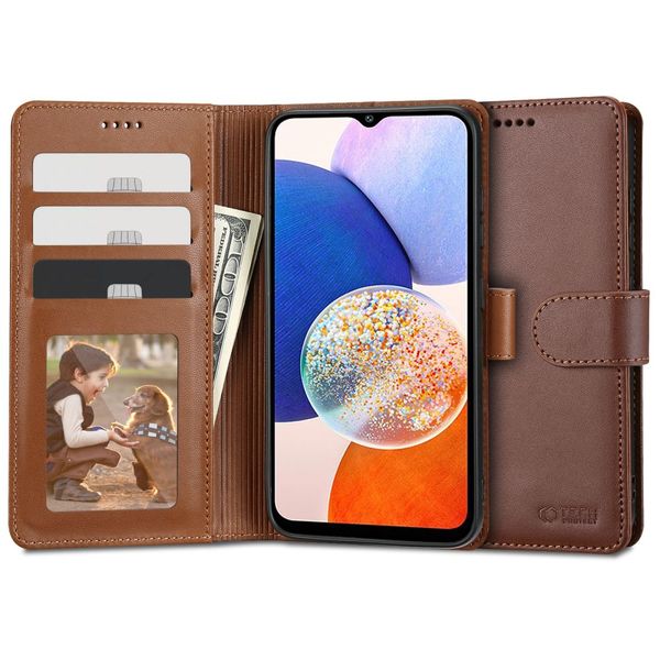 TECH-PROTECT WALLET GALAXY A14 4G / 5G BROWN zdjęcie 1