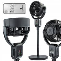 WENTYLATOR PODŁOGOWY WIATRAK STOJĄCY TIMER REGULACJA NACHYLENIA PILOT 50W