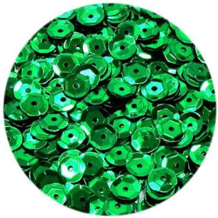 Cekiny "Classic Metalic", zielone, 6 mm, 15 g, DekoracjePolska
