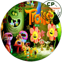 Opłatek na tort Trolls Trolle