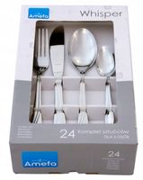 AMEFA 24 SZTUĆCE NIERDZEWNE 1405 WHISPER ZESTAW KOMPLET DLA 6 OSÓB