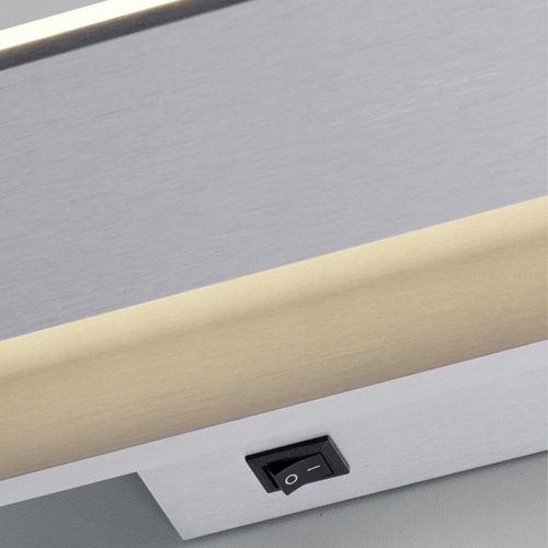 Kinkiet Ścienny Lampa Ścienna Srebrna Hell Led Leuchten - Nowoczesne Oświet na Arena.pl