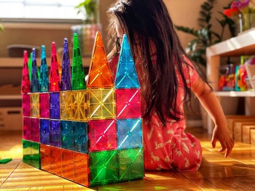 MAGNA TILES Klocki Magnetyczne Konstrukcyjne Classic 100 elementów na Arena.pl