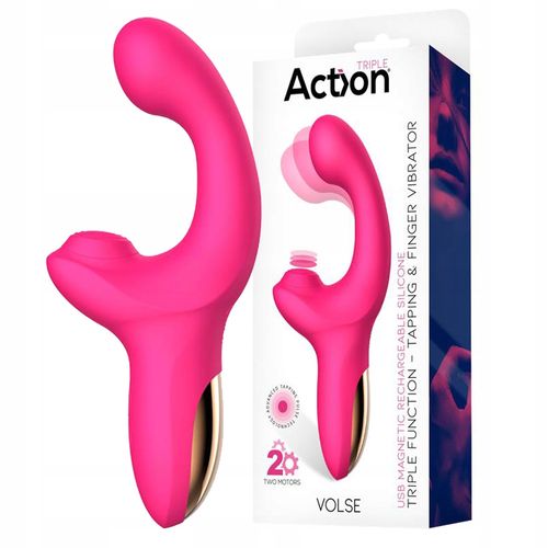 Wibrator do pochwy z pulsacjami, silikonowy. 2 silniki. na Arena.pl