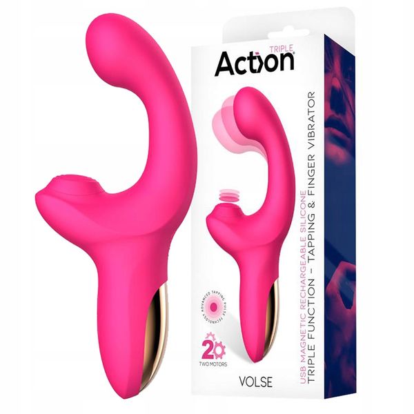 Wibrator do pochwy z pulsacjami, silikonowy. 2 silniki. zdjęcie 7