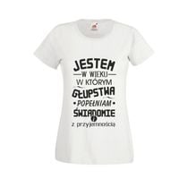 ŚMIESZNA Koszulka T-SHIRT tekst Małej Mi nadruk
