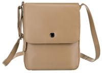 skórzana listonoszka damska z klapką - peterson