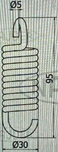 sprężyna do huśtawki nhs 30*95*5mm - hak hust2822 na Arena.pl