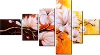 100CM 180CM OBRAZ 6 ELEM MAGNOLIE PEŁNI ŚCIENNY