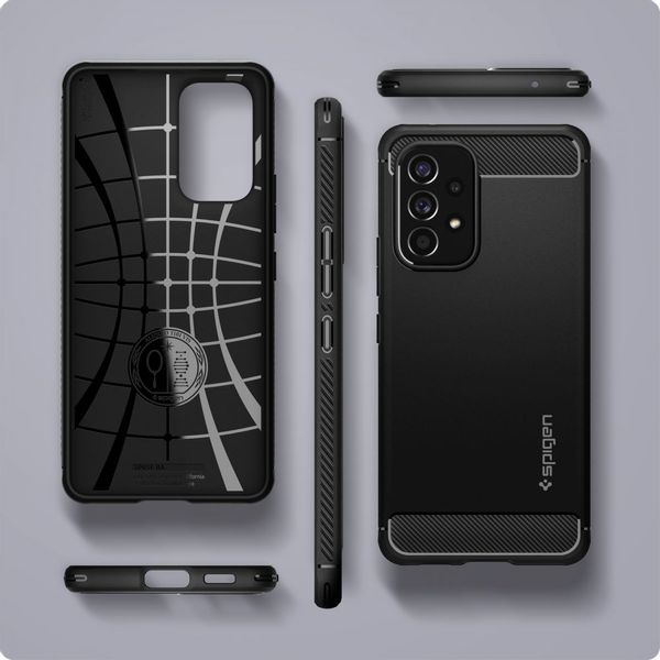 SPIGEN RUGGED ARMOR GALAXY A53 5G MATTE BLACK zdjęcie 3