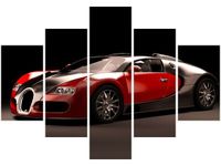 OBRAZ CZERWONE BUGATTI VEYRON