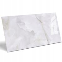 PŁYTKI PODŁOGOWE ŁAZIENKOWE GRES ONIX BIANCO LUX 120X60 cm MARMUR POŁYSK