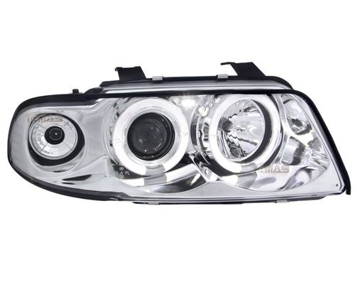 Reflektory lampy przednie Audi A4 B5 chrom na Arena.pl