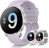 Smartwatch damski Iaret srebrny + 3 paski Ekran dotykowy Model 150