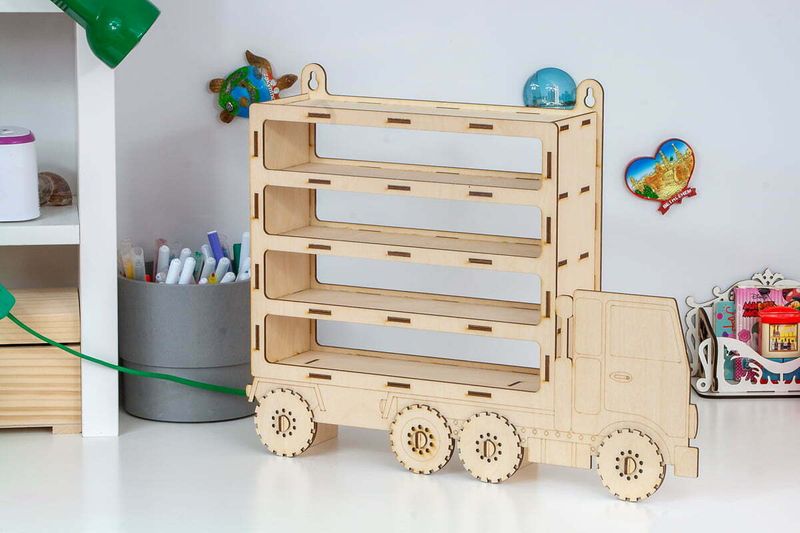 Ciężarówka, półka na samochodziki zdjęcie 5