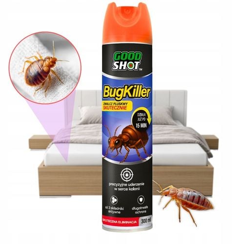 Zabójczy Preparat na Pluskwy Spray 300ml Środek na Pluskwy BugKiller na Arena.pl