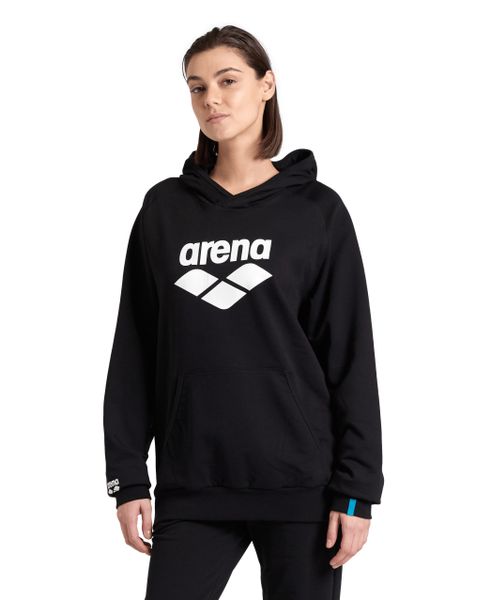 Bluza z kapturem męska damska kangurka ocieplana bawełniana Arena Black XXL zdjęcie 4