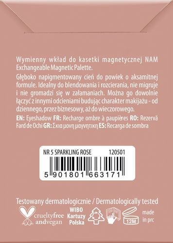 NAM CIEŃ DO POWIEK WYMIENNY WKŁAD DO KASETKI MAGNETYCZNEJ NR 05 SPARKLING R na Arena.pl