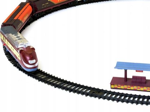 Ogromna Realistyczna Kolejka + 6 Wagonów 6 Drzew 2 Perony Skala 1:87 na Arena.pl