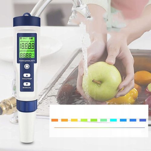 MIERNIK ELEKTRONICZNY TEMPERATURA TESTER PH/TDS/EC/SALINITY/ WODY TESTER na Arena.pl