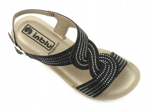 SANDAŁKI DAMSKIE INBLU BV-33 CZARNE LEKKIE LATO 36 na Arena.pl