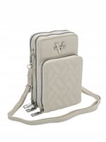 Victoria J. - torebka rowerówka etui na telefon przeszycia beżowy VJ2006