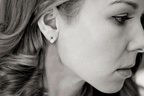 kolczyki srebrne z masą perłową i markazytami na Arena.pl