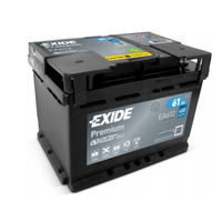 Akumulator Exide Premium 61Ah 600A EA612 PRAWY PLUS