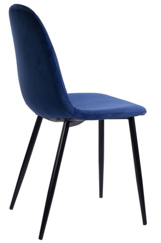 Krzesło tapicerowane GIULIA VELVET BLUE na Arena.pl