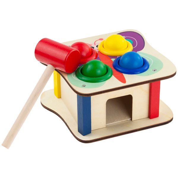 GRA WBIJANKA PRZEBIJANKA WBIJAK DREWNIANY + MŁOTEK zdjęcie 3