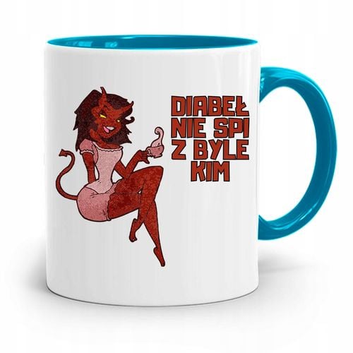 Kubek Błękitny Śmieszny Zabawny Z Byle Kim Z Nadrukiem Ze Zdjęciem na Arena.pl