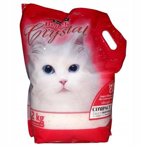 Benek Crystal Compact 7,6L Drobnoziarnisty Silikonowy żwirek dla kota na Arena.pl