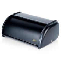 Mały Chlebak Czarny Metalowy Pojemnik Kuchenny na Pieczywo Chleb Bułki