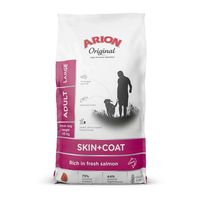 arion original skin & coat adult salmon & rice large breed 12kg