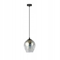 LAMPA WISZĄCA Emibig ISTAR E27 METAL SZKŁO CZARNA GRAFITOWA 15W