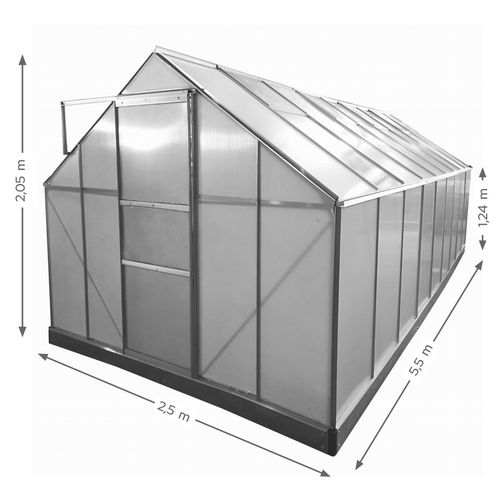 SZKLARNIA OGRODOWA Z POLIWĘGLANU  2,5 X 5,5 X 2,05 M na Arena.pl