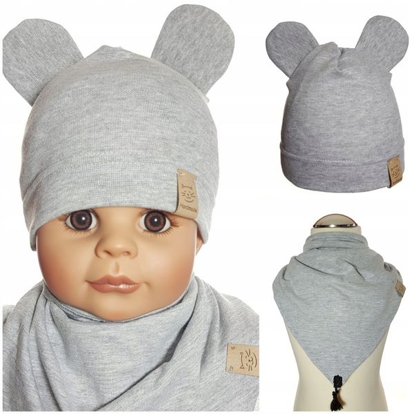 KOMPLET CHŁOPIECY CZAPKA MIKI + CHUSTKA CZAPECZKA CHUSTECZKA 3-12 MC 4WZORY zdjęcie 13