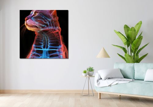 Obraz 100x100cm Anatomia Kota na Arena.pl