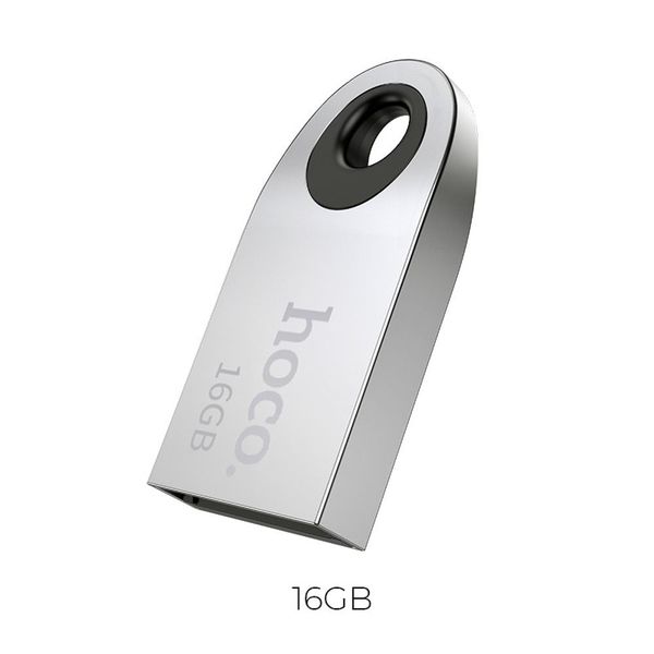 Pendrive 16GB USB 2.0 (USB A) Hoco mini UD9 srebrny zdjęcie 1