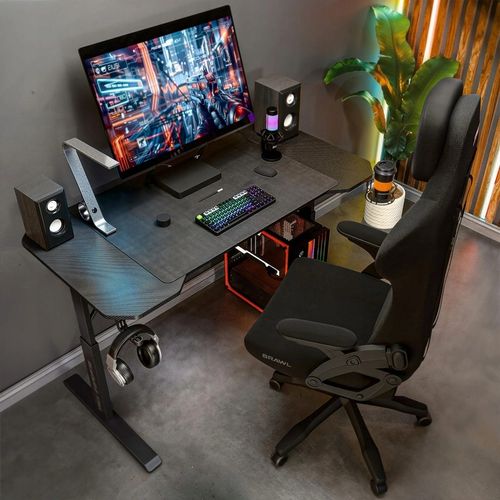 Biurko Gamingowe Regulowane 120x60cm Wysokość 56-79cm VECTOR TREX na Arena.pl